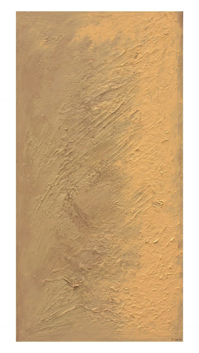 Abstract informal on canvas - Cream