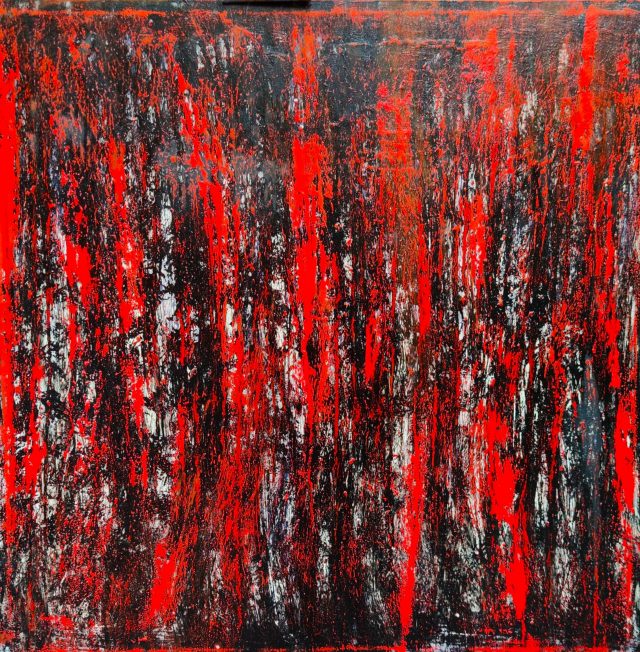 Abstract informal on canvas - Hell and Passion