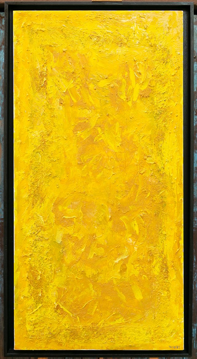 Abstract informal on canvas - Yellow tribute